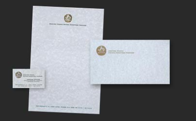 Έντυπα Εταιρικής ταυτότητας (κάρτα, επιστολόχαρτο και φάκελος) Χρηματιστηριακής Εταιρίας