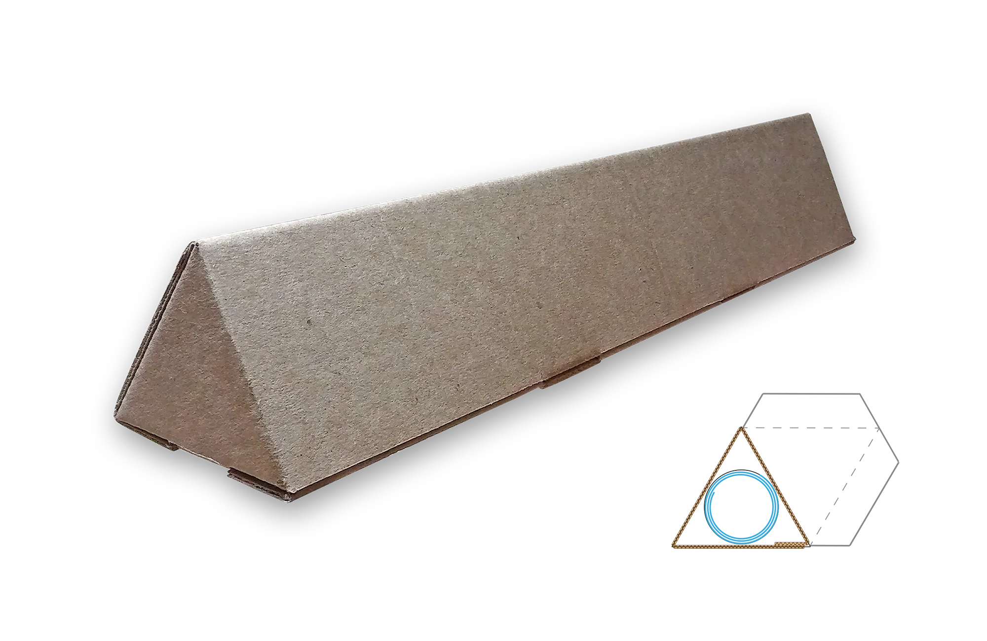 Poster packaging box // Designed for glue-free construction.